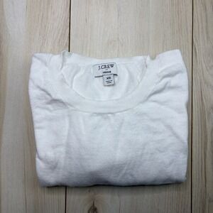 J.Crew Women's Teddie 100% Cotton Crew Neck Shirt Size XS Stretch Long Sleeve